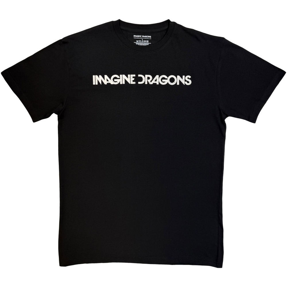 Imagine Dragons - Logo Mono Heren Tshirt - Zwart/Wit